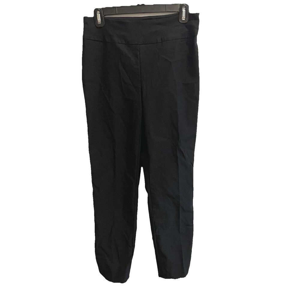 Black Dress Pants By Up! Womens 6 Pull On Elastic Stretch Tapered Work Mod